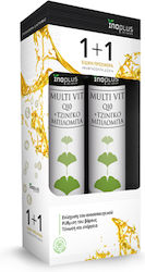 Ino Plus Multi Vit Q10 + Gingko Biloba 2 x 20 comprimate efervescente