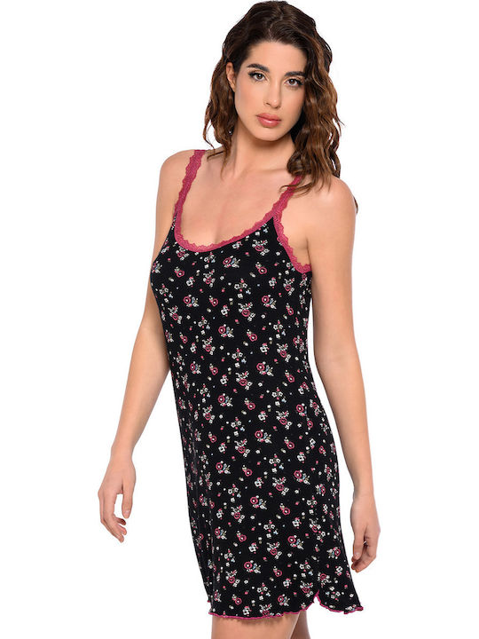 Clio Lingerie Umstandsnachtwäsche & Pyjamas Nachthemd Schwarz