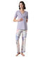 Catherine's Maternity Pajama Set Violet