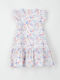 Kinderkleid Hellblau-Pink