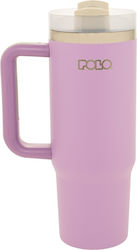 Polo Stainless Steel Plastic Thermos Bottle 900...