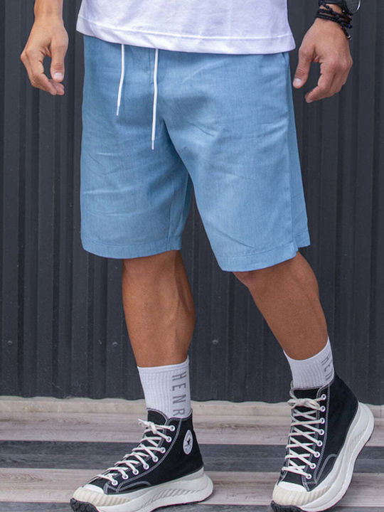 Henry Clothing Ανδρική Βερμούδα Τζιν Ciel