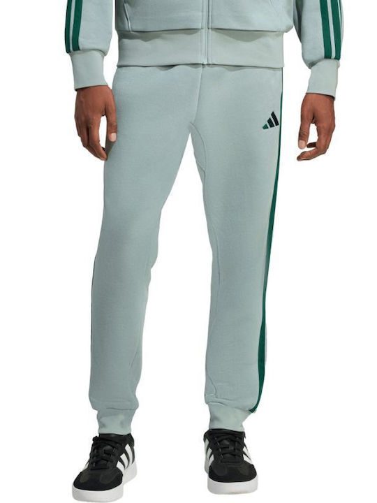 Essentials 3-Stripes Sweatpants With Cuffs Turquoise