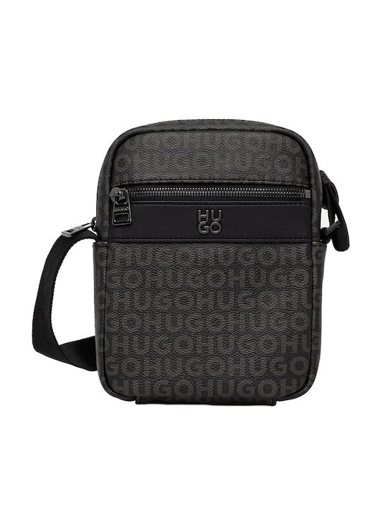 Herren Schulter / Crossbody Tasche Schwarz