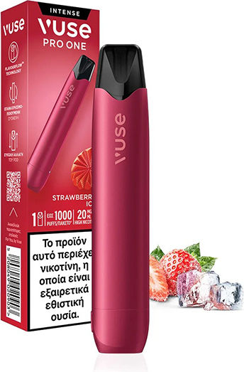 Vuse Pro One Kit Stilou Cu Baterie Încorporată Roșu Strawberry Ice 20mg