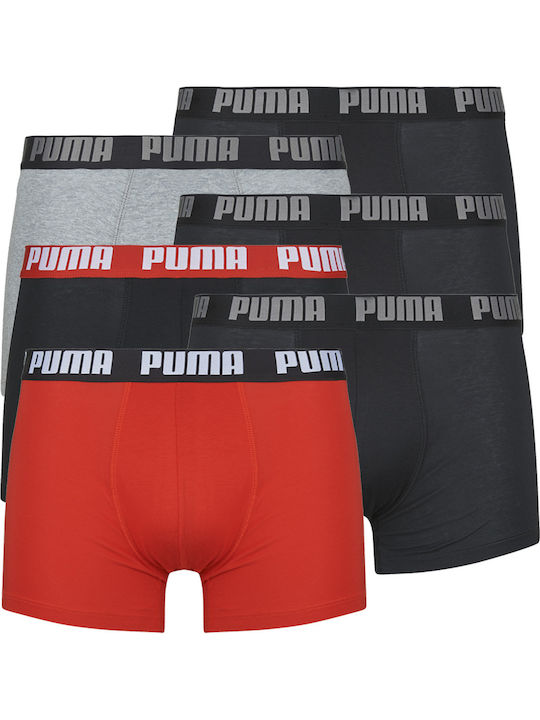 PUMA Basic Ανδρικά Μποξεράκια Κόκκινα 6Pack