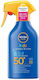 Nivea Sun Kids SPF50 Αδιάβροχο Παιδικό Αντηλιακό Spray για Πρόσωπο & Σώμα 250ml