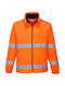 Portwest Μπουφάν Εργασίας Ανακλαστικό με Επένδυση Fleece Πορτοκαλί