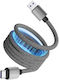 ATC Magnetic Braided USB 2.0 Cable USB-C Male to USB-A 66W Black 1m 20.003.0015