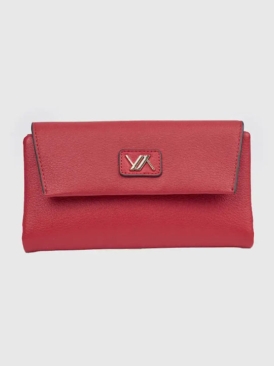 Verde Голям Дамски Портфейл с RFID Червен