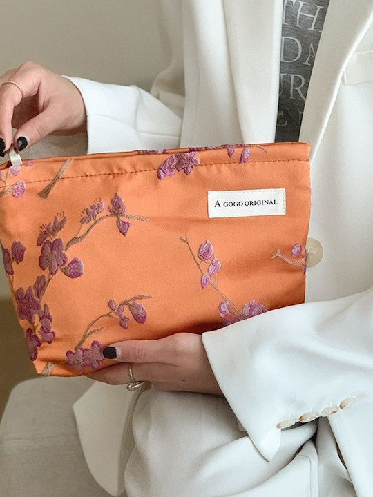 Women's Pouch Flowers – Small Cute Floral Pouch Orange