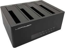 LC-Power pentru Hard Disk-uri SATA cu Conexiune USB 3.0 LC-DOCK-U3-4B-V2 LC-Power pentru Hard Disk-uri SATA cu Conexiune USB 3.0 LC-DOCK-U3-4B-V2