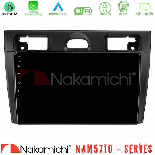 Nakamichi Car Audio System for Ford Fiesta / Fusion 2005-2008 with Touch Screen 9" Bluetooth USB Wi-Fi GPS Apple CarPlay Android Auto