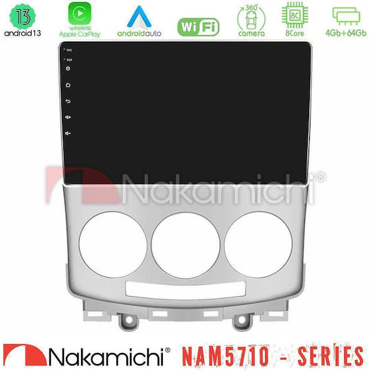 Nakamichi Ηχοσύστημα Αυτοκινήτου για Mazda 5 2004-2010 (Bluetooth/USB/WiFi/GPS/Apple-Carplay/Android-Auto) με Οθόνη Αφής 9"