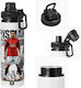 Koupakoupa Kids Water Bottle Cristiano Ronaldo Aluminium with Screw-on Cap Non Spill 850ml