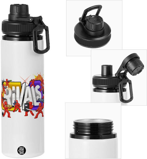 Koupakoupa Roblox Rivals Kids Water Bottle Made of Aluminium with Screw-on Cap Non Spill Multicolour 850ml
