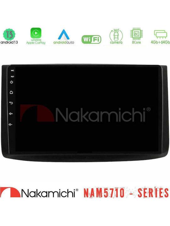 Nakamichi Car Audio System for Chevrolet Aveo 2006-2010 Bluetooth USB WiFi GPS Apple CarPlay Android Auto with 9" Touch Screen