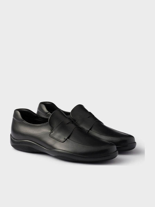 Prada Мъжки Мокасини Черни