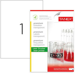 Tanex Selbstklebende A4 Etiketten Rechteckig 210x297mm Tanex Selbstklebende A4 Etiketten Rechteckig 210x297mm