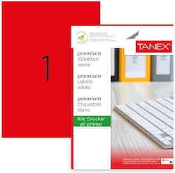 Tanex Etichete Autoadezive A4 Rectangulare 210x297mm
