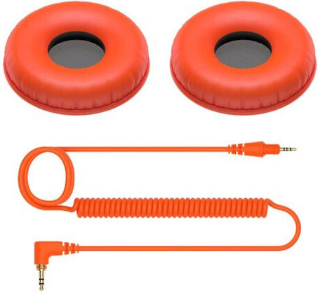 Pioneer Hc-cp08 Hdj-cue1 Earpads Spare Parts Orange Color