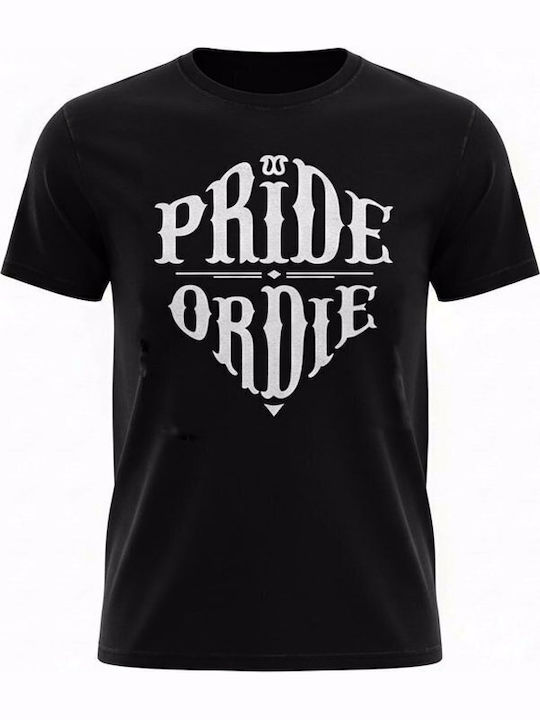 PrideOrDie T-shirt Black POD511