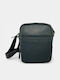 Leather Men's Shoulder / Crossbody Bag Black