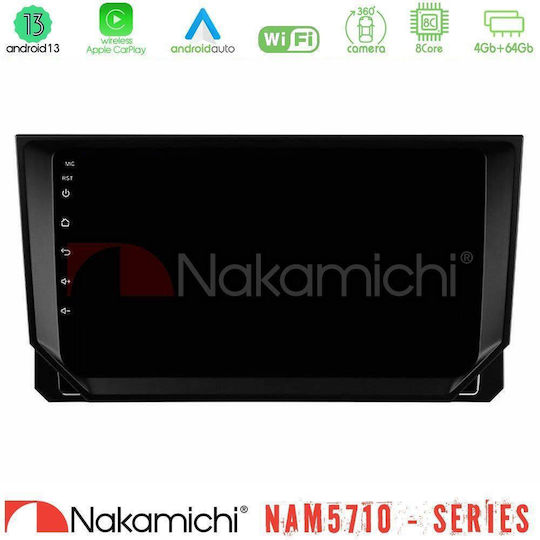 Nakamichi Car Audio System for Seat Arona and Ibiza 2018-2022 Bluetooth USB Wi-Fi GPS Apple CarPlay Android Auto with 9 Inch Touch Screen