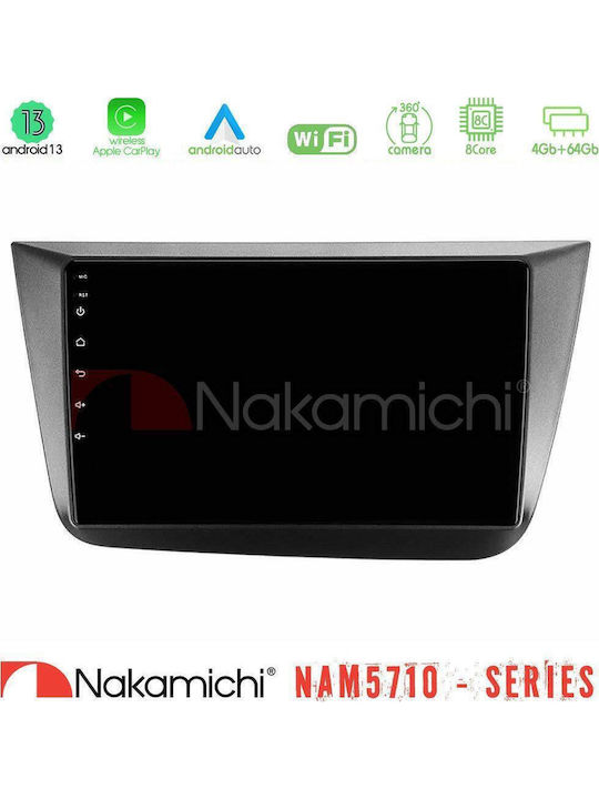 Nakamichi Car Audio System for Seat Altea 2004-2015 Bluetooth USB WiFi GPS Apple CarPlay Android Auto with 9" Touch Screen