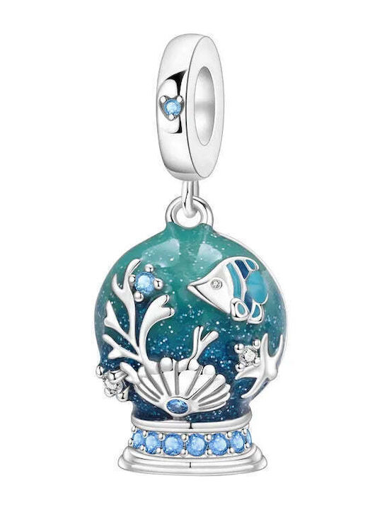 Charmy Charm cu Pietre din Argint cu Zirconiu Albastru