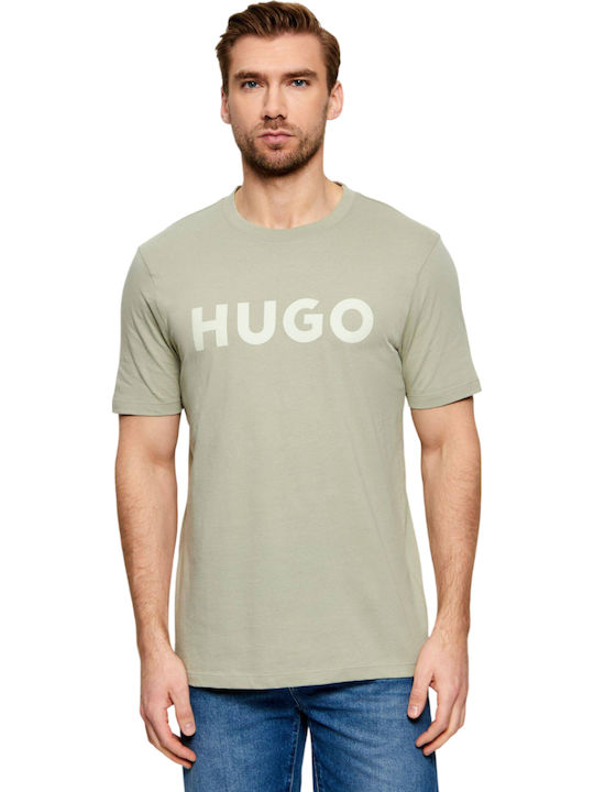 Hugo Dulivio Herrenblusen Kurzarm T-Shirts Grün