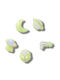 Crocs Джибитс Брошки Зелени 5 Брой