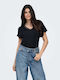 Women's Blouse Short Sleeve Blue