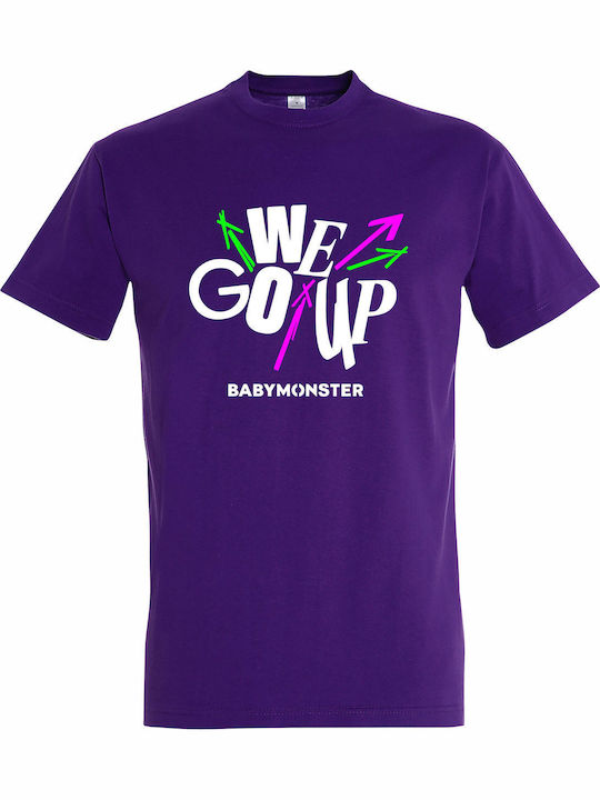 Tricou Pentru Copii Violet Închis Babymonster Kpop Band We Go Up