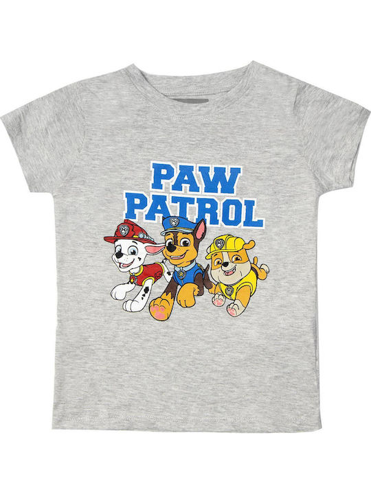 Kinderoberteil Kurzärmelig Grau Melange Paw Patrol Friends