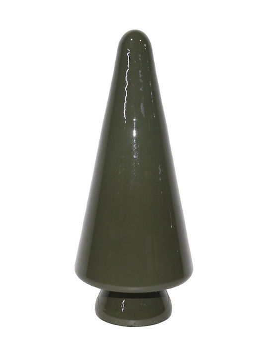 Beleuchtetes Weihnachtsdekorationen mit Bäumen Glas Baum 18cm Grün 2 Stück