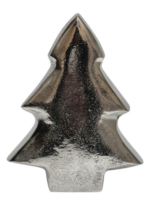 Weihnachtsdekorationen mit Bäumen Metallisches Baum 16cm Silber