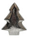 Weihnachtsdekorationen mit Bäumen Metallisches Baum 16cm Silber