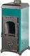 Thermozoff Sobă Pe Lemne Ceramică 6.4kW Verde