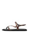 Leather Women's Sandals Brown