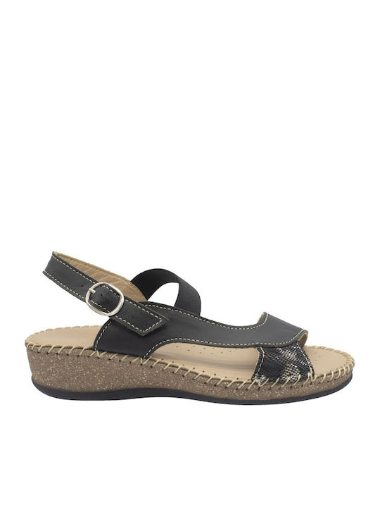 Castor Anatomic Leder Flache Damen Sandalen Ana...