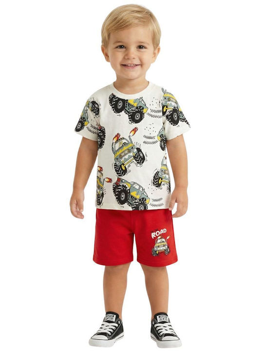 Trax Kinderbekleidungsset mit Shorts Ecru 2 Stück