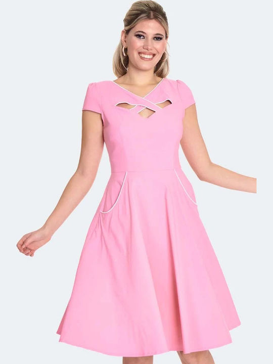 Vintage Καλοκαιρινό Midi Βραδινό Φόρεμα Vintage Cute