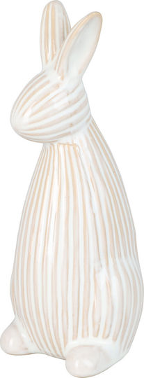 Jκ Home Decor Λαγουδάκι Πορσελάνη 18cm Κρεμ