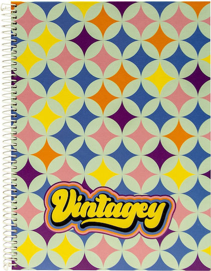 Ancor Spiral Ruled Notebook A4 80 Paper Sheets