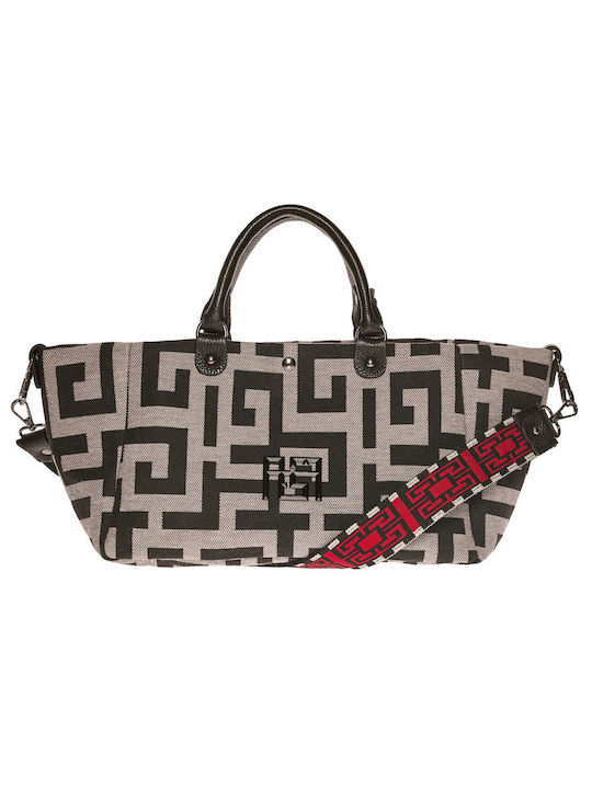 Iris Fabric Women's Shoulder Bag Beige