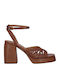 Damen Sandalen Tabac Braun