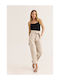 Women's Fabric Trousers Vanilla