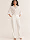 Pantaloni Dama Ecru Costum