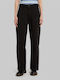 Women's Fabric Trousers in Loose Fit Black